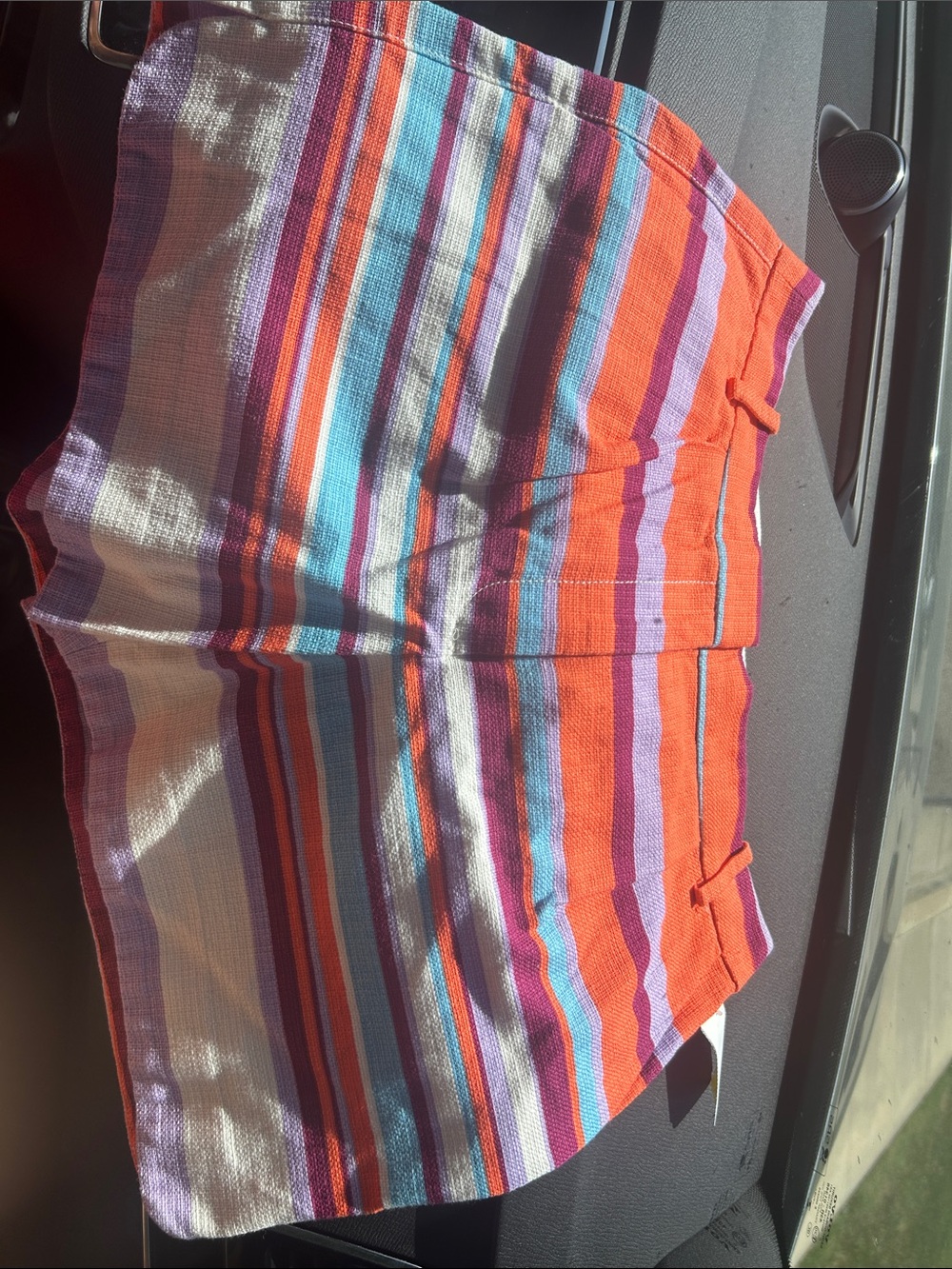 J. Crew Striped Orange, Purple, Turquoise, White Women's Shorts